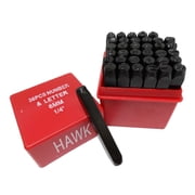 BENCH WIZARD 36 Piece 6MM Letter & Number Punch Set | Hardened Carbon Steel | 64mm Length | Perfect for Jewelers & Labeling | Storage Case Included