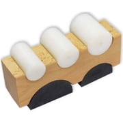 BENCH WIZARD 6 Piece Forming Set | Includes Nylon & Rubber Blocks | Ideal for Bending Sheet Metal | 7 x 2.25 x 2 Wood Base | Preserve Metal Finish When Shaping & Forming Metal