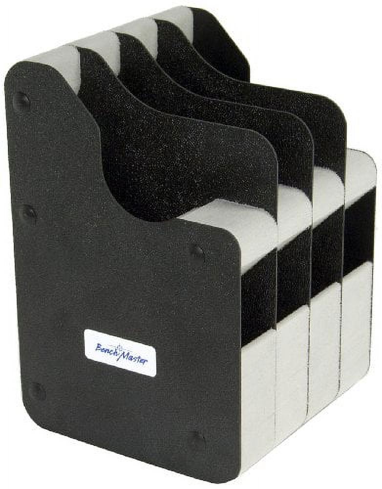 BENCHMASTER WEAPONRAC FOUR PISTOL VERTICAL BLACK HARD PLASTIC