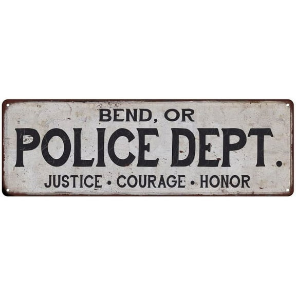 BEND, OR POLICE DEPT. Home Decor Metal Sign Gift 6x18 206180012365
