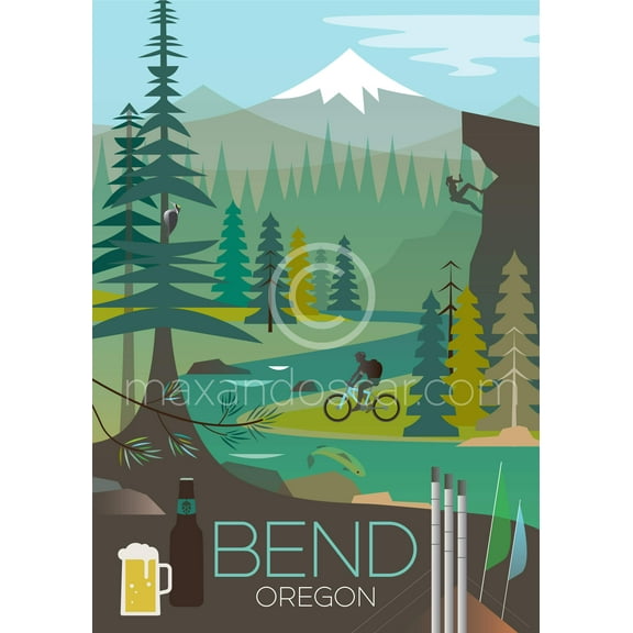 BEND, OREGON PRINT