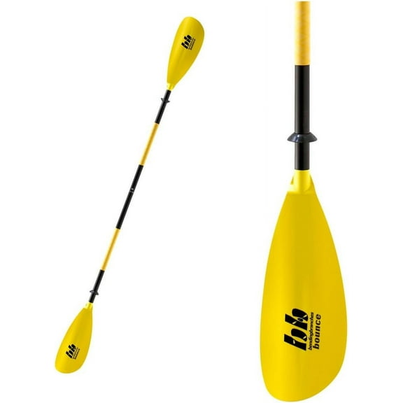 BENDING BRANCHES Sunrise Glass 2-Piece Snap-Button Kayak Paddle for Recreational Day Trips