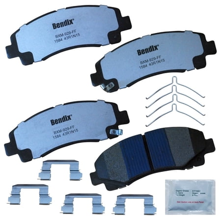 BENDIX MKD1584FM Fleet Metlok Semi-Metallic SDR Disc Brake Pad Fits select: 2006-2014 HONDA RIDGELINE, 2009-2014 ACURA TL