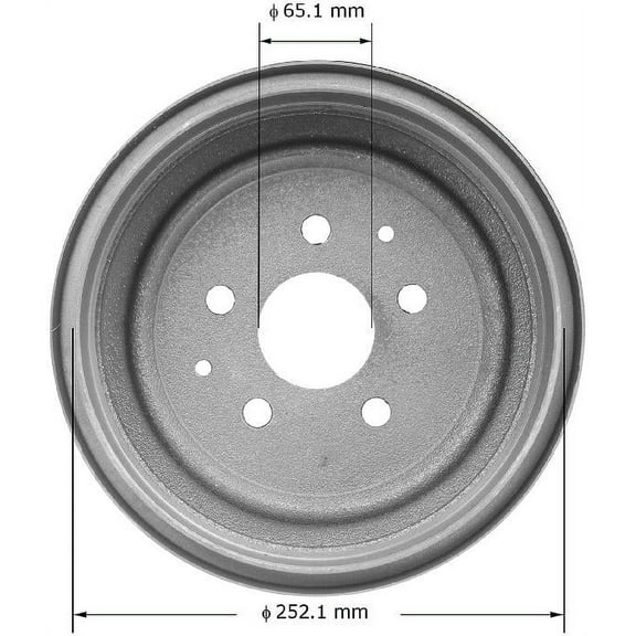 BENDIX PREMIUM PDR0446 - Brake Drum Fits select: 1987 VOLKSWAGEN TRANSPORTER, 1982-1986 VOLKSWAGEN VANAGON