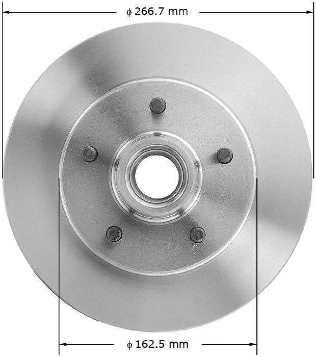 BENDIX PREMIUM DRUM AND ROTOR PRT1233 Bendix Brake Rotor