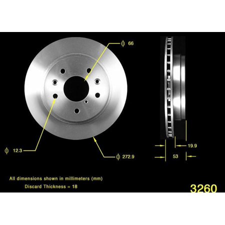 BENDIX PREMIUM PRT1738 - Disc Brake Rotor Fits select: 1986-1991 MAZDA RX7