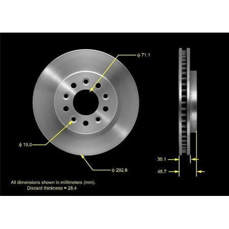 BENDIX PREMIUM PRT5473 - Disc Brake Rotor Fits select: 2004-2007 FORD FREESTAR, 2004-2007 MERCURY MONTEREY