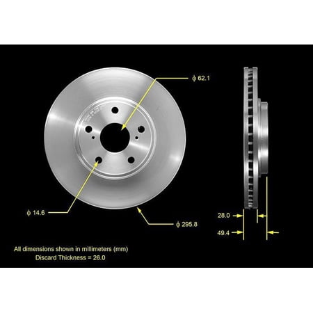 BENDIX PREMIUM PRT5497 - Disc Brake Rotor Fits select: 2001-2007 TOYOTA HIGHLANDER