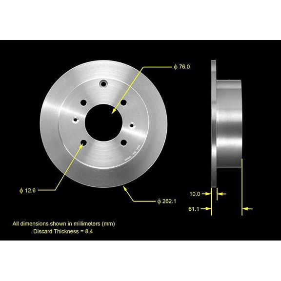 BENDIX PREMIUM PRT5532 - Disc Brake Rotor Fits select: 1999-2005 HYUNDAI SONATA, 2001-2006 KIA OPTIMA