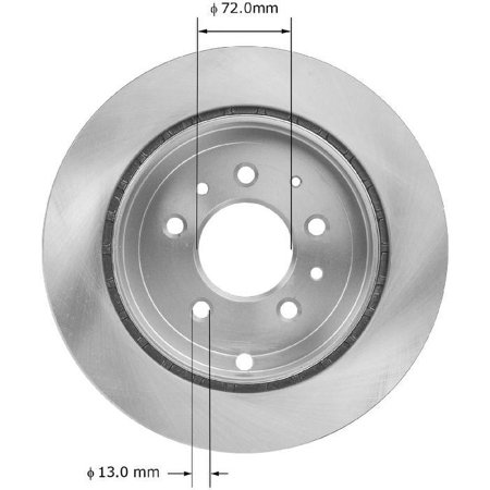 BENDIX PREMIUM PRT5867 - Disc Brake Rotor Fits select: 2007-2012 MAZDA CX-7