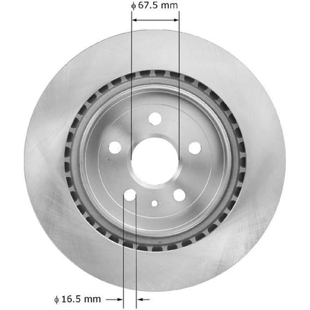 BENDIX PREMIUM PRT5901 - Disc Brake Rotor Fits select: 2010-2015,2017-2019 CHEVROLET CAMARO