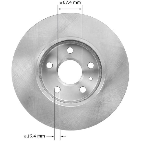 BENDIX PREMIUM PRT5918 - Disc Brake Rotor Fits select: 2008-2009 CADILLAC CTS HI FEATURE V6, 2014 CADILLAC CTS