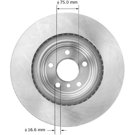 BENDIX PREMIUM PRT6048 - Disc Brake Rotor Fits select: 2009-2015 BMW 750, 2010-2015 BMW 550