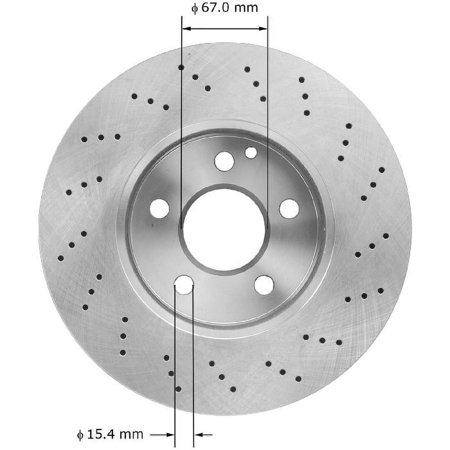 BENDIX PREMIUM PRT6071 - Disc Brake Rotor Fits select: 2008-2012,2014 MERCEDES-BENZ C