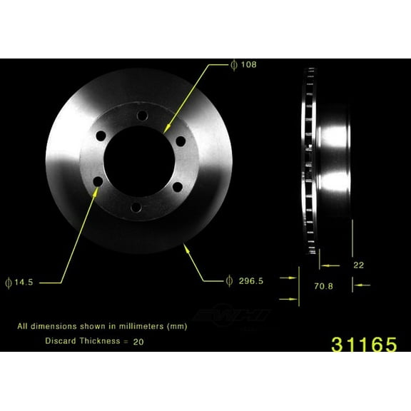 BENDIX PRT5078 Bendix Brake Rotor Fits select: 1995-2004 TOYOTA TACOMA, 1996-2002 TOYOTA 4RUNNER
