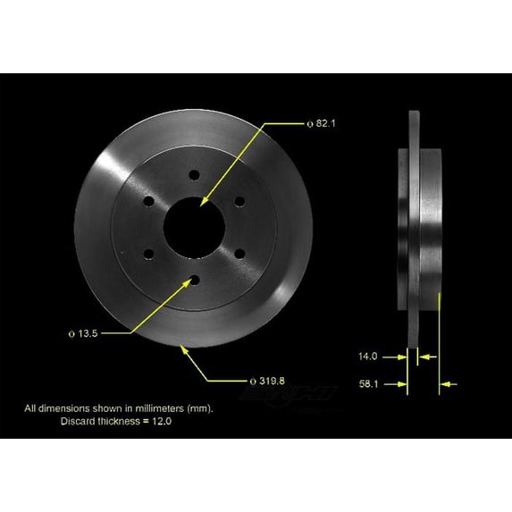 BENDIX PRT5475 Bendix Brake Rotor