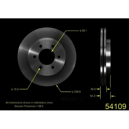 BENDIX PRT5527 Bendix Brake Rotor Fits select: 2005-2008 FORD F150, 2004 FORD F150 SUPERCREW