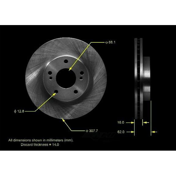 BENDIX PRT5537 Bendix Brake Rotor Fits select: 2013-2019 NISSAN PATHFINDER, 2009-2017 NISSAN MURANO