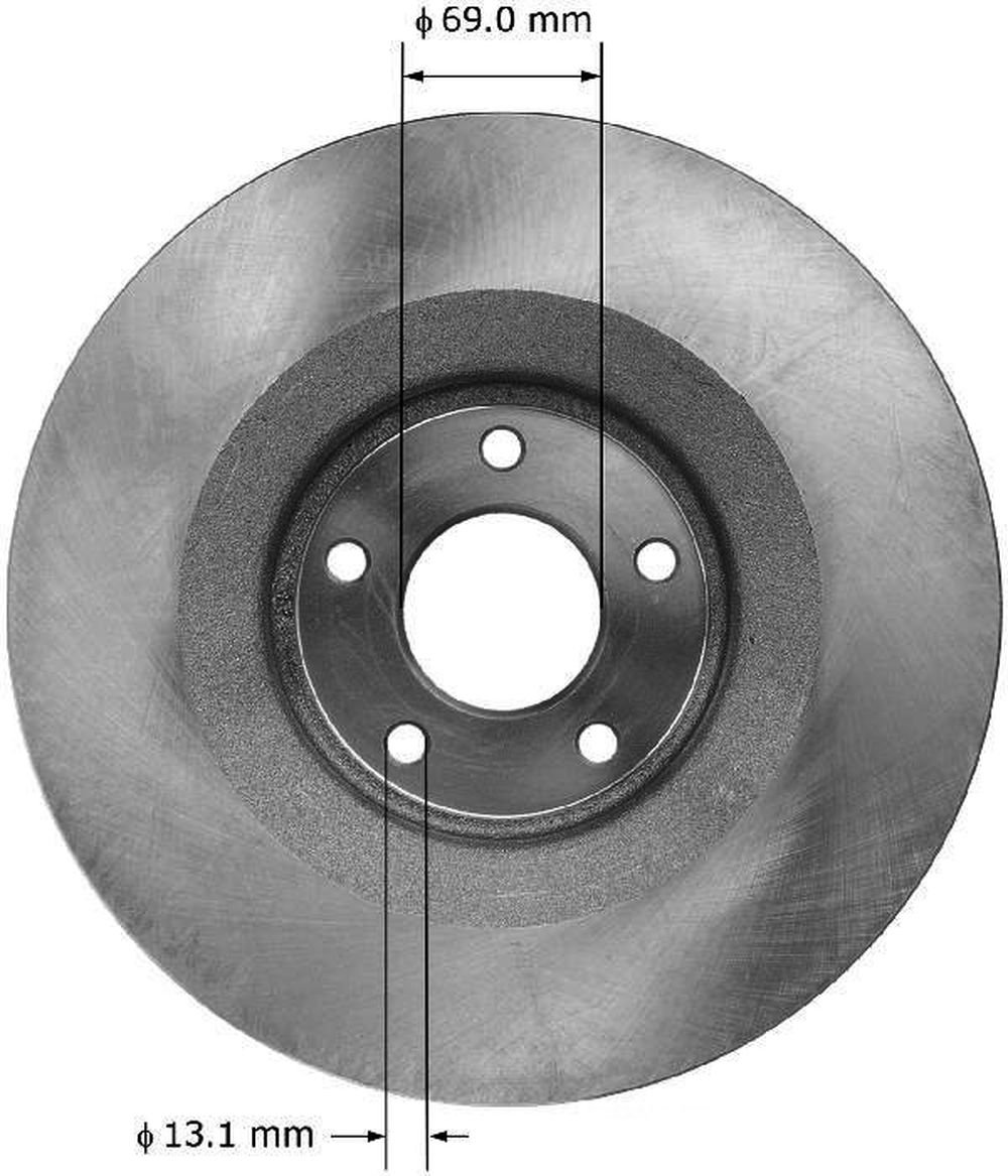 BENDIX PRT5920 Bendix Brake Rotor Fits select: 2013-2014 CHRYSLER 200, 2013-2014 DODGE AVENGER