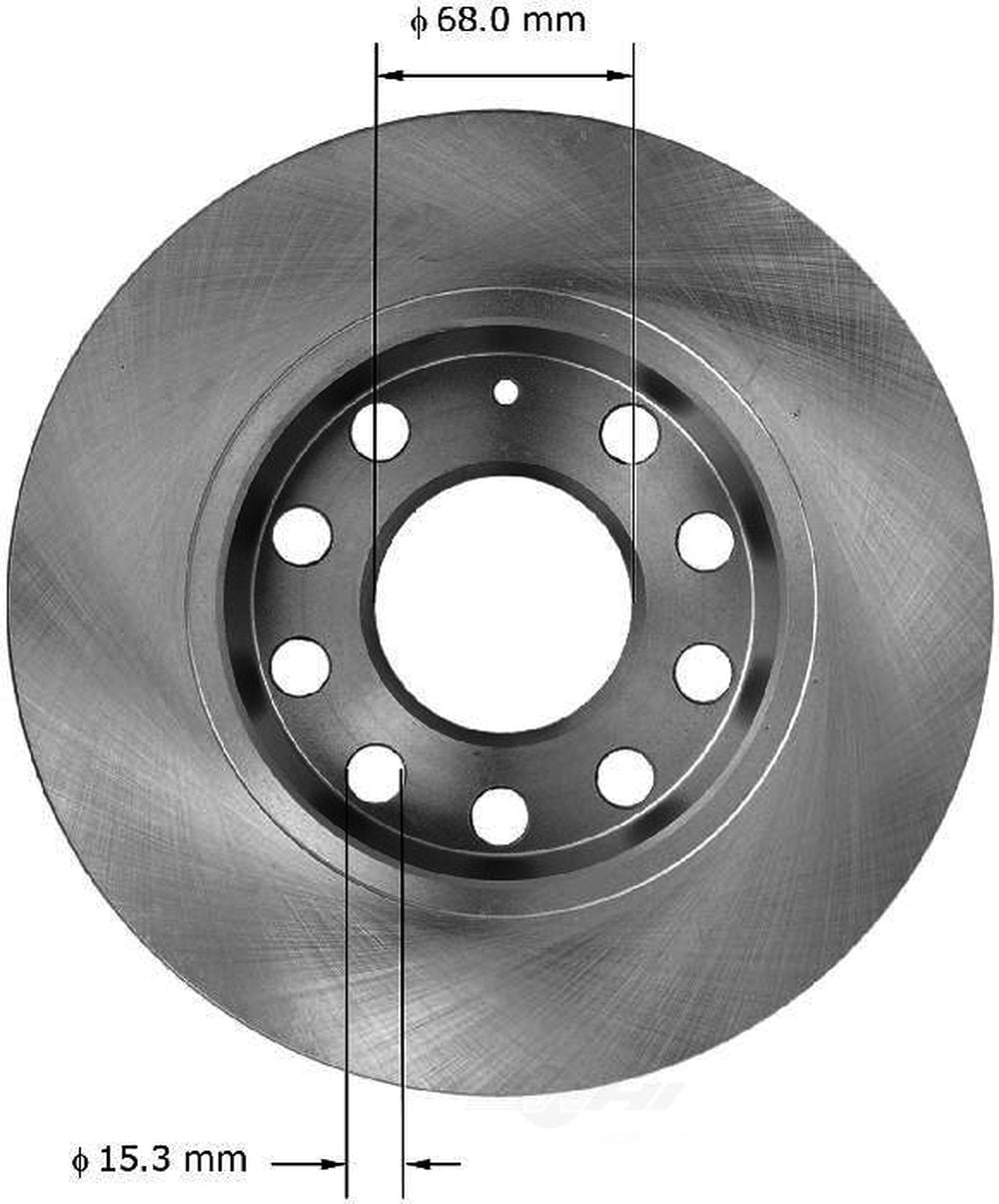 BENDIX PRT5933 Bendix Brake Rotor Fits select: 2002-2006 AUDI A4