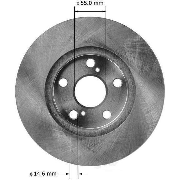 BENDIX PRT5944 Bendix Brake Rotor Fits select: 2010-2015 TOYOTA PRIUS, 2011-2017 LEXUS CT