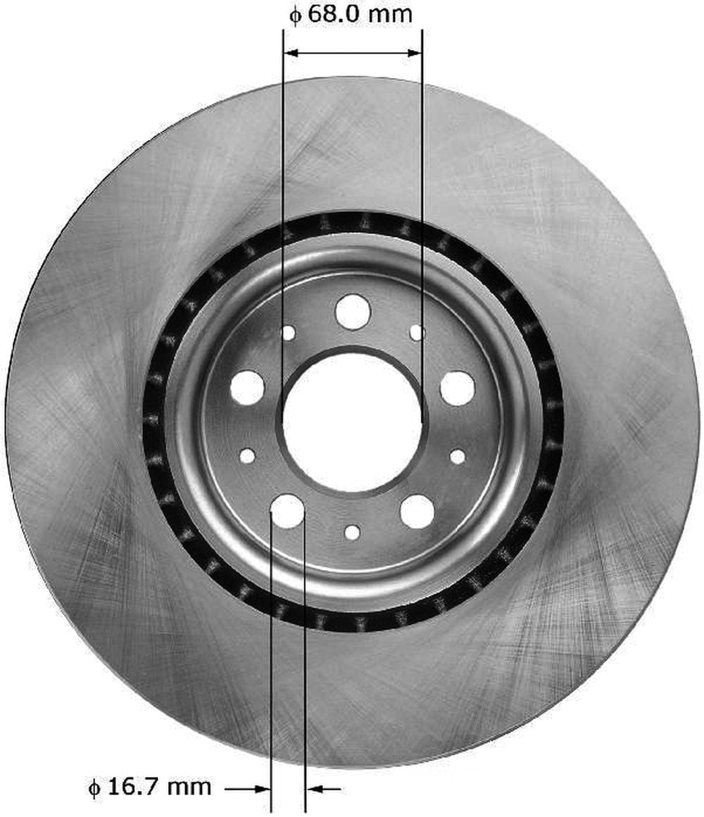BENDIX PRT5961 Bendix Brake Rotor Fits select: 2004-2007 VOLVO S60, 2004-2007 VOLVO V70