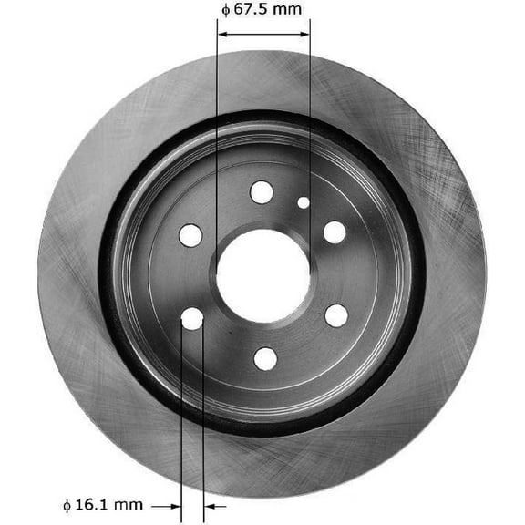 BENDIX PRT5972 Bendix Brake Rotor