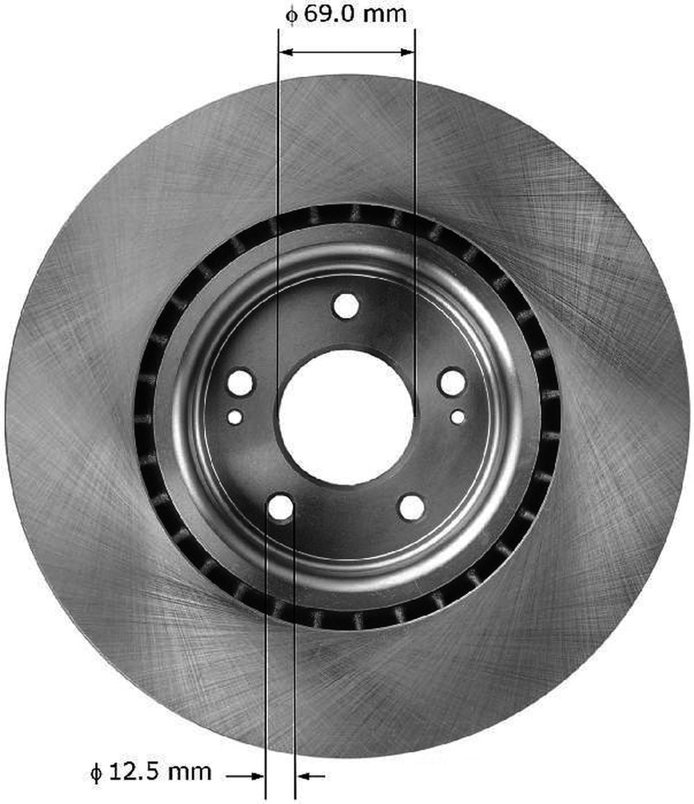 BENDIX PRT5975 Bendix Brake Rotor Fits select: 2010-2015 HYUNDAI GENESIS COUPE, 2016 HYUNDAI GENESIS COUPE 3.8 R-SPEC/3.8 ULTIMATE