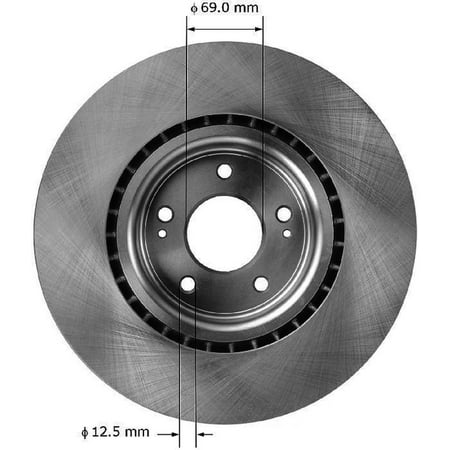 BENDIX PRT5975 Bendix Brake Rotor Fits select: 2010-2015 HYUNDAI GENESIS COUPE, 2016 HYUNDAI GENESIS COUPE 3.8 R-SPEC/3.8 ULTIMATE