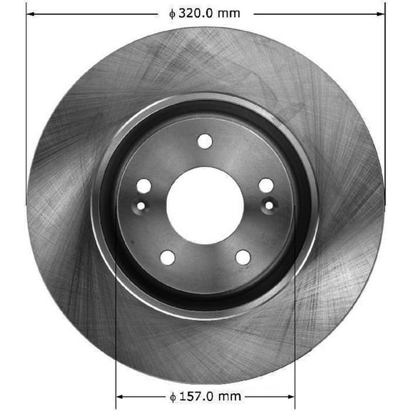BENDIX PRT6127 Bendix Brake Rotor Fits select: 2016-2017 HYUNDAI SONATA, 2015 HYUNDAI SONATA SPORT/LIMITED