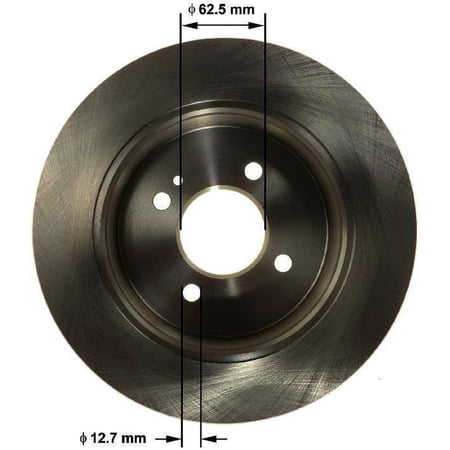 BENDIX PRT6147 Bendix Brake Rotor Fits select: 2012-2019 HYUNDAI ACCENT, 2012-2017 KIA RIO