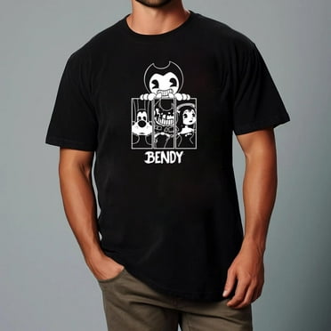 BENDY AND THE INK MACHINE PANELS Indie Game Horror Fan Art Unisex T-Shirt, for men & women, up to size 5XL