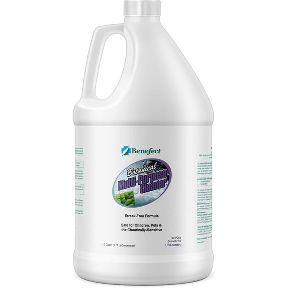 G3C5689LBENEFECT Botanical Multi-Purpose Cleaner, 1 Gallon, Unscented, Safe for Children, Pets, and the Chemically Sensitive, Made with Botanical Ingredients