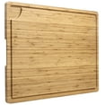 thumbnail image 1 of BENESKY Extra Large Cutting Board, 24"X18" Bamboo Cutting Boards for Kitchen with Juice Groove and Handles Kitchen Chopping Board for Meat Cheese board Heavy Duty Serving Tray, 1 of 6