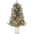 thumbnail image 1 of BENESKY Pre-Lit Tabletop Christmas Tree, 3ft Small Artificial Christmas Tree with Lighting Base & 78 Led Lights, 8 Lighting Modes, Home Office Holiday Outdoor Indoor Christmas Decor, 1 of 8