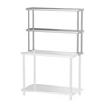 thumbnail image 1 of BENESKY Stainless Steel Commercial 2 Tier Double Overshelf 48 x 12 inches for Kitchen Prep & Work Table, 1 of 6