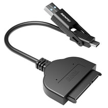 BENFEI 2 in 1 SATA to USB Cable, USB 3.0 to SATA III Hard Driver Adapter Compatible for 2.5 inch HDD and SSD