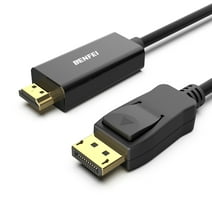 BENFEI 4K DisplayPort to HDMI 6 Feet Cable, Uni-Directional DP 1.2 Computer to HDMI 1.4 Screen Cable Compatible with HP, ThinkPad, AMD, NVIDIA, Desktop