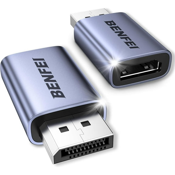 BENFEI 4K DisplayPort to HDMI Adapter 2-Pack, Unidirectional DP 1.2 Computer to HDMI 1.4 Screen Converter Male to Female - Compatible with Laptop, Desktop, Monitor, HDTV, AMD/NVIDIA Graphics