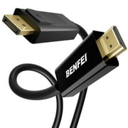 BENFEI 4K DisplayPort to HDMI 6 Feet Cable, Uni-Directional DP 1.2 Computer to HDMI 1.4 Screen Gold Plated Cord for Lenovo, HP, ASUS, Dell and Other Brands