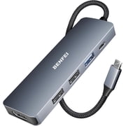 BENFEI 5-in-1 USB C Hub with 4K HDMI, 3 USB, 100W Power Delivery, compatible with MacBook Pro/Air, iPadPro, Imac, iPhone