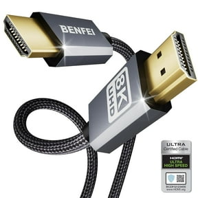 BENFEI 8K HDMI to hdmi Cable, Certified Ultra High Speed Hdmi Cable 4K@240Hz, 8K@60Hz,6 feet,48Gbps,Aluminum Shell, Nylon Braided