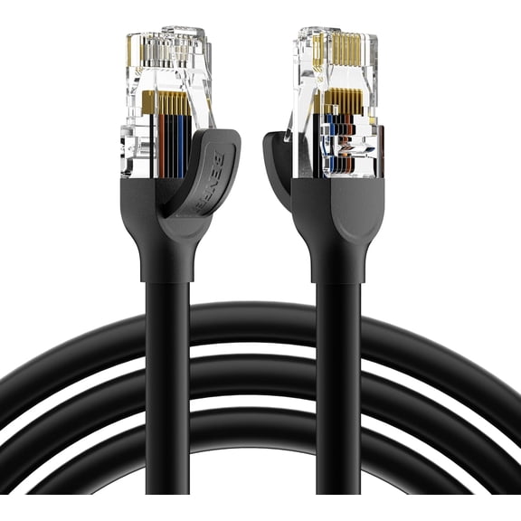 BENFEI Cat 6 Ethernet Cable 10ft, 250MHz 10Gbps Network Cable, RJ45 LAN Cable for 10/100/1000/10000 Mbps Network, Compatible with Router, Modem, Gaming Console, Streaming Devices, Laptop, PC