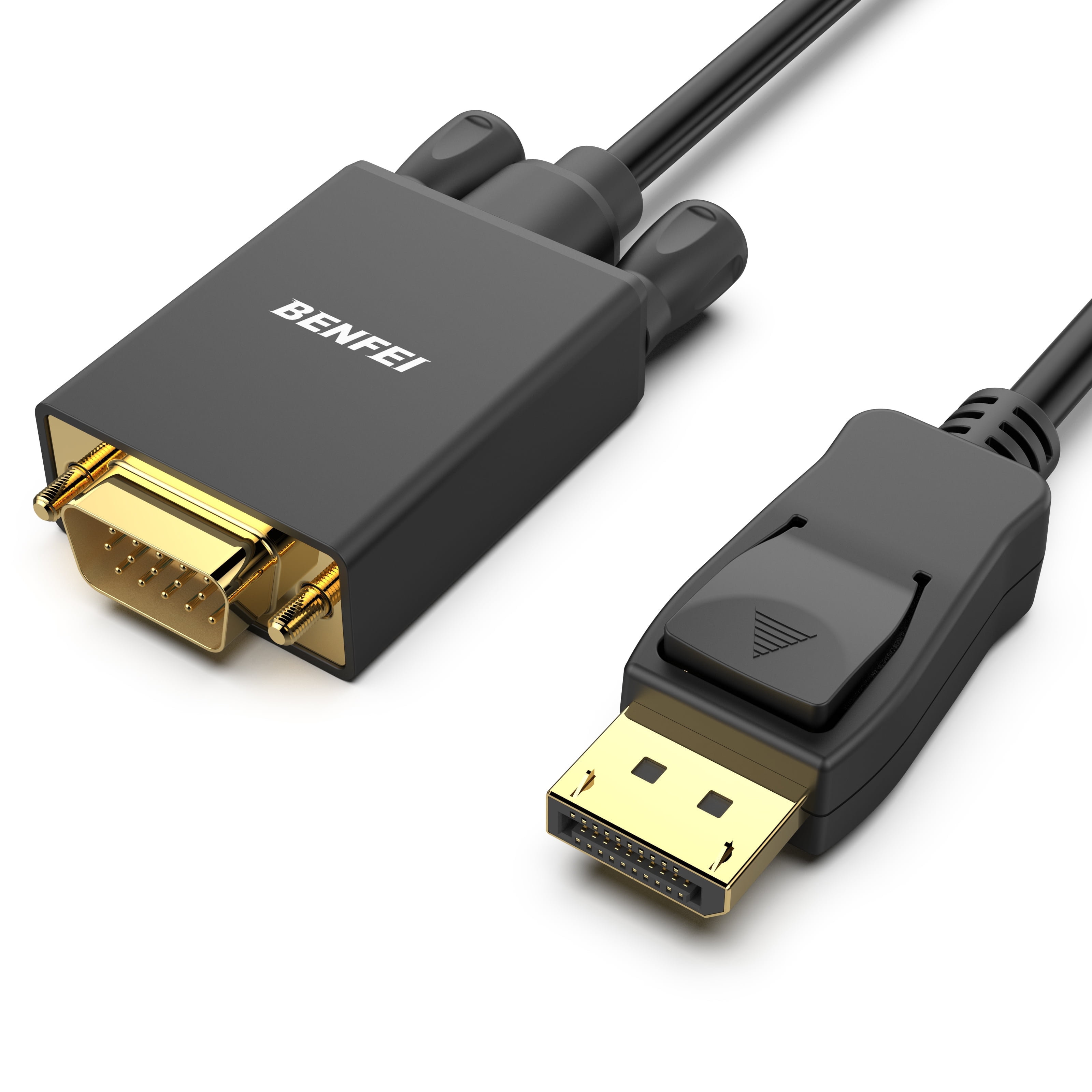 BENFEI DisplayPort to VGA 6 Feet Cable, Uni-Directional DP DisplayPort Computer to VGA Monitor Cable Male to Male Gold-Plated Cord Compatible with Lenovo, Dell, HP, ASUS and Other Brand