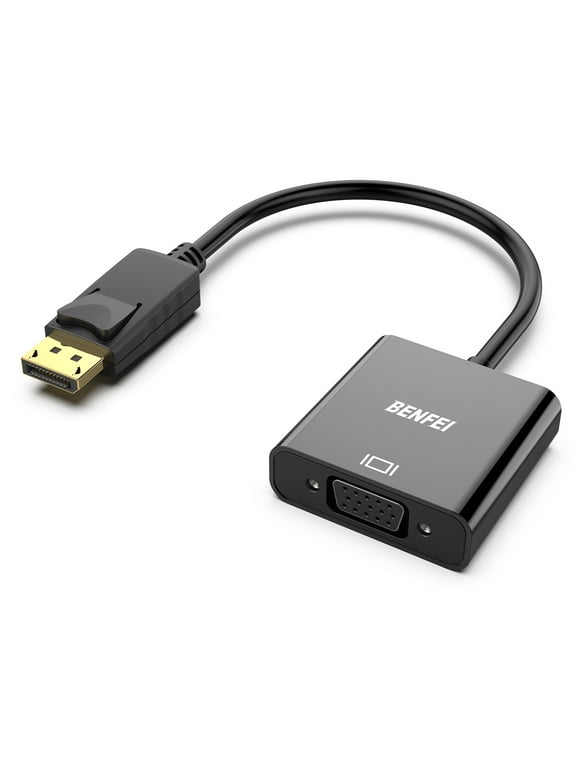 BENFEI DisplayPort to VGA, Gold-Plated DP to VGA Adapter (Male to Female) Compatible for Lenovo, Dell, HP, ASUS