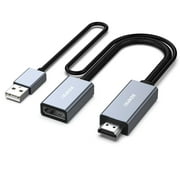 BENFEI HDMI to DisplayPort Adapter, 4K@60Hz 2K@144Hz 1080P@165Hz,Grey