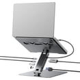 thumbnail image 1 of BENFEI Laptop Stand with USB C 6in1 Docking Station, HDMI 4K@60Hz,Gigabit Ethernet, 100W Power Delivery, 10Gbps 1*USB C 3.2 and 2*USB A 3.2 Compatible with MacBook Pro/Air, iPad Pro, XPS, Thinkpad, 1 of 9