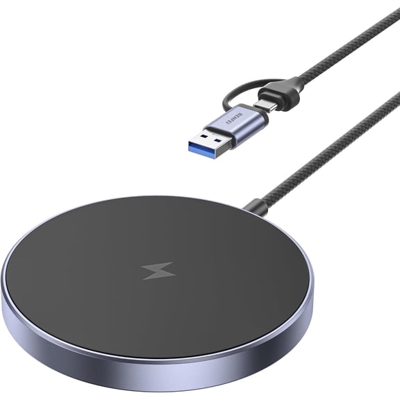 BENFEI Magnetic Wireless Charger 15w Compatible with MagSafe Charger/iPhone 16/16 Pro/16 Plus/16 Pro Max/iPhone 15 Pro Max Plus/iPhone 14 13 12 Series, Wireless Mag Safe Charging Pad, Mag Charger