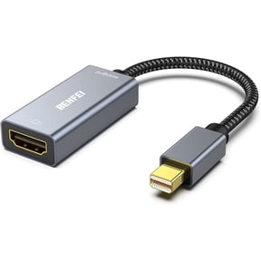 BENFEI Mini DisplayPort to HDMI, 4K@60Hz Mini DP to HDMI Adapter (Thunderbolt Compatible),Aluminium Shell&Nylon Cable