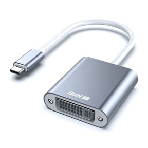 BENFEI USB C to DVI Adapter [Thunderbolt 3/4 Compatible] with iPhone 15 Pro/Max, MacBook Pro/Air 2023, iPad Pro, iMac, S23, XPS 17, Surface Book 3 and More - Grey